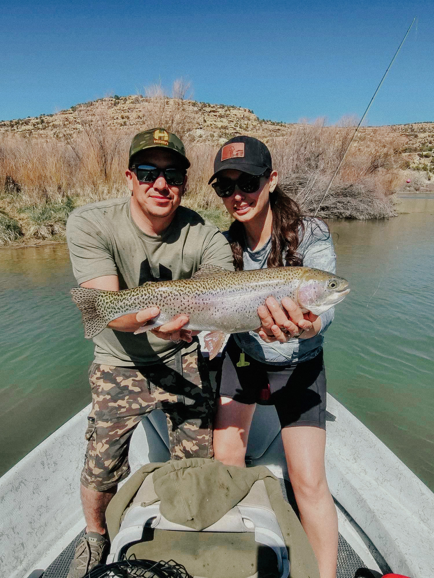 A fishing enthusiast locating fly fish in San Juan.